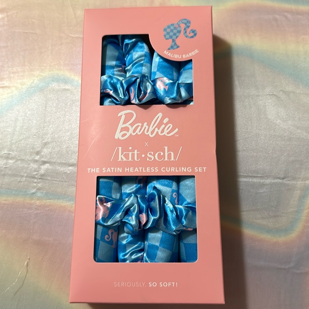 Barbie x Kitsch Satin Heatless Curling Set
